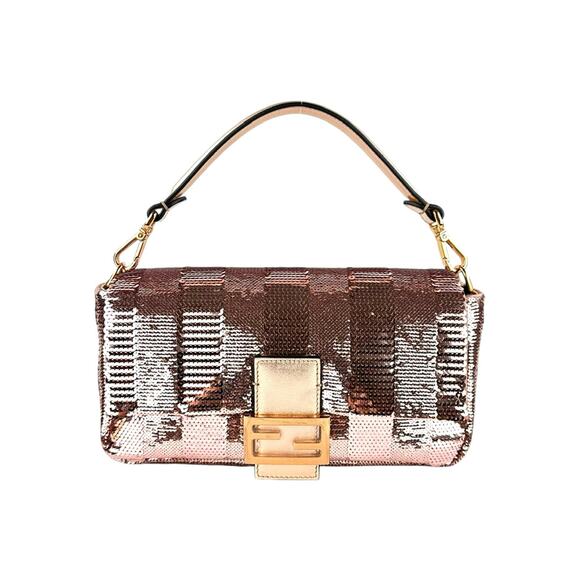 Fendi Metallic Sequin Baguette Bag - Picture 1 of 9